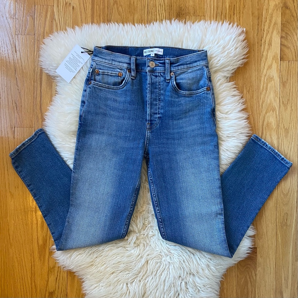 NWT Re/Done High Rise Ankle Crop - Picture 5 of 9